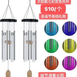 RMENST Wind Chimes, Solar Wind Chime for Outdoor, for Outdoor Garden, Yard, Patio, Home Decor, Gift