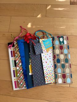Assorted Wine Gift Bags Bundle Set of 7