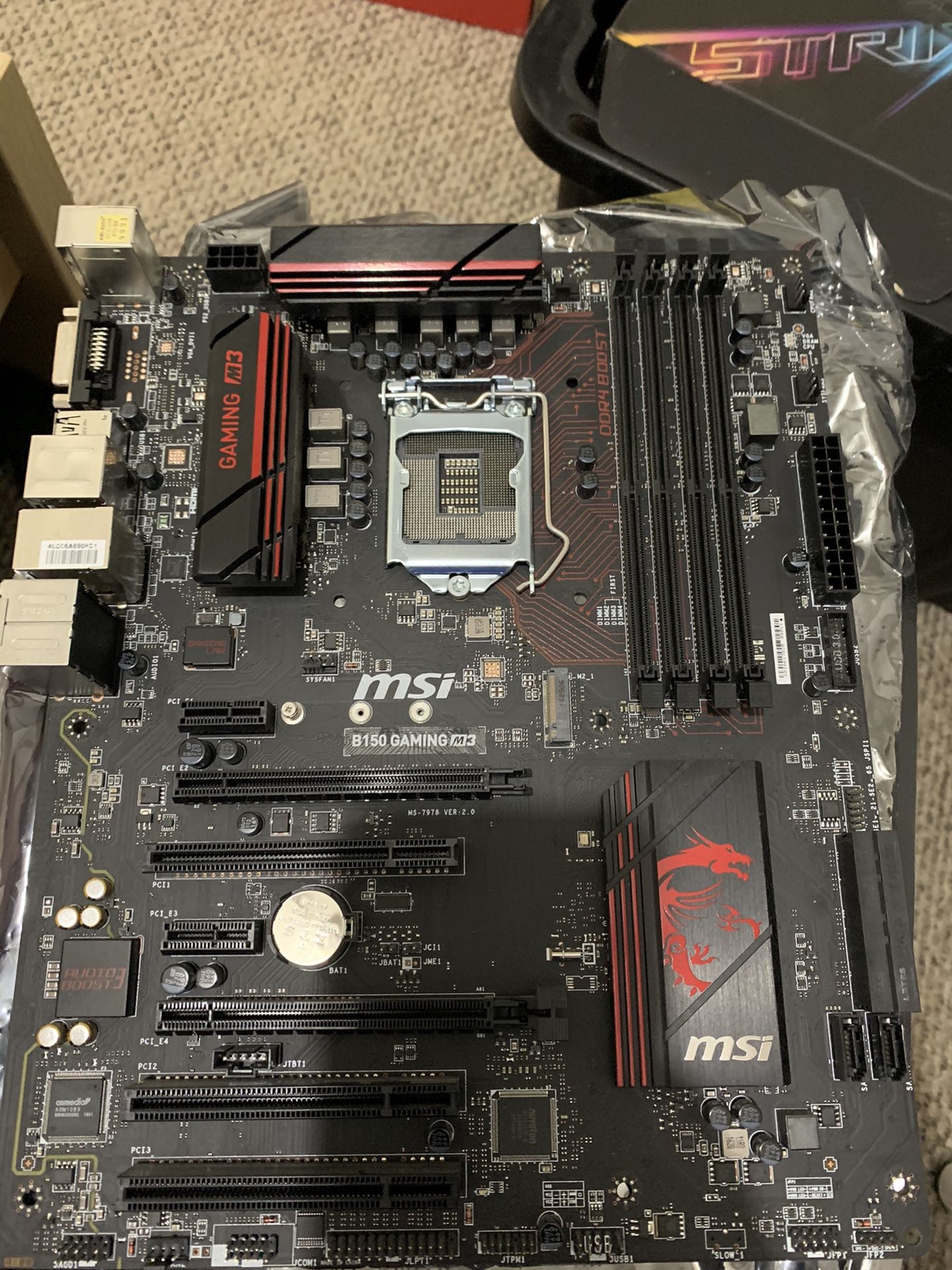 MSI B150 Gaming M3 Motherboard for Sale in Riverside, CA OfferUp