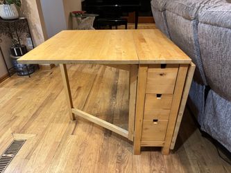 IKEA foldable dining table with 6 drawers