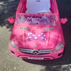 Pink Minnie Mouse Car Live Action Toy