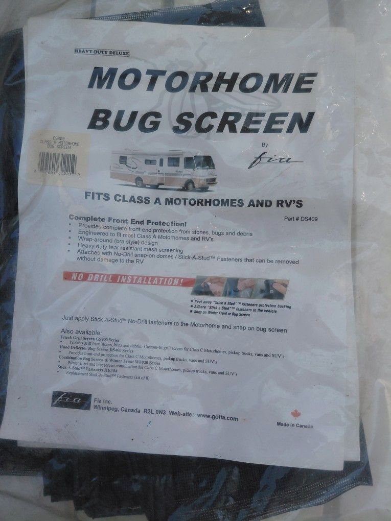 Motorhome Bug Screen