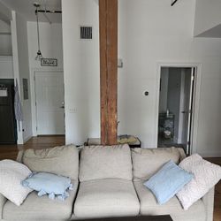 Matching Couch, Loveseat, Dining Table + 4 Chairs, and 2 Barstools – Great Deal!

