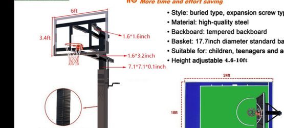 Brand new basketball court