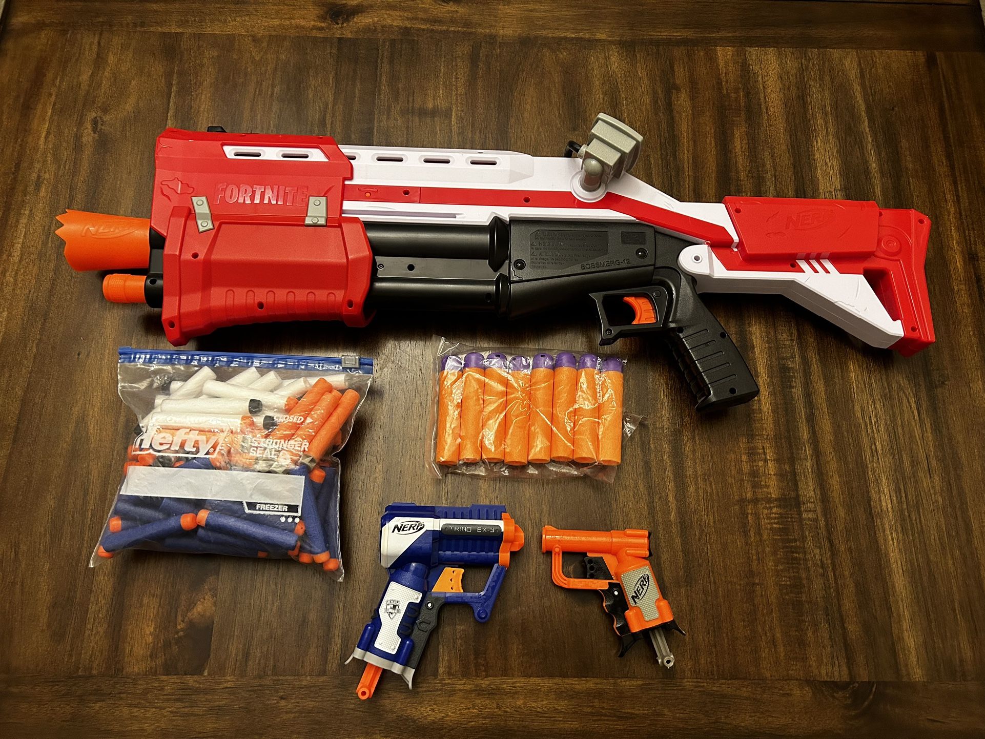 Small Nerf Gun and Dart Collection