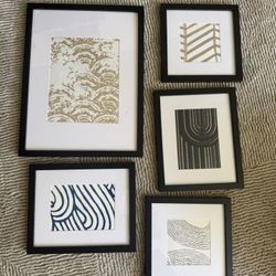Set of Abstract Art Prints for Gallery Wall - Will Not Sell Individually 