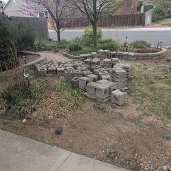 Assorted Landscaping Cinder blocks 