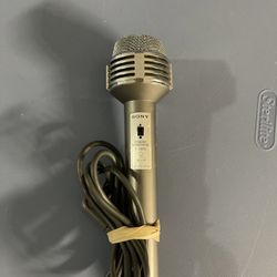 Vintage Silver Sony Microphone 