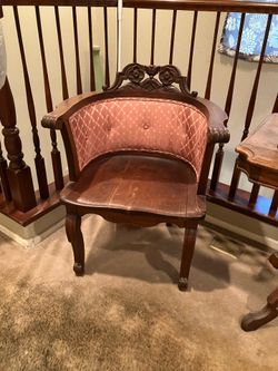 Vtg barrel chair