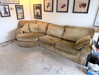 Large couch sofa gold