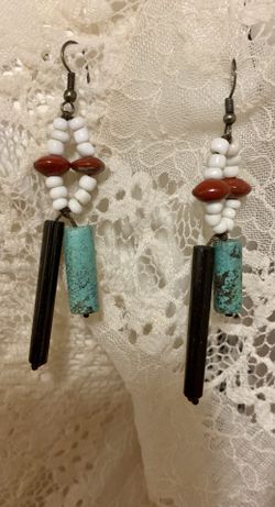 Handmade turquoise earrings/ Women’s accessories/Women’s Jewelry
