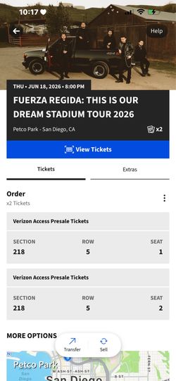FUERZA REGDIA TICKETS