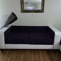 Purple And White Couch Set Thumbnail