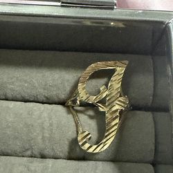 Letter Gold Ring