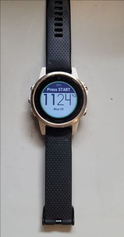 Garmin Fenix 5S Sapphire Multisport GPS Smart Watch Excellent Condition
