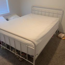 White Full Size Bed Frame
