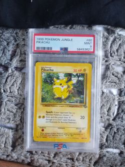 1999 Pokemon Jungle Pikachu #60 PSA 9 Mint