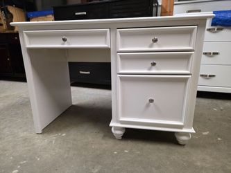 Modern White Computer Desk