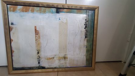 Abstract Painting In Gold Frame