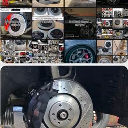 Drill Slot Rotors Brake Pads Ceramic Supra Viper Cobra Camaro Mustang Audi BMW Cadillac Toyota Tundra Silverado F150 F250 Brakes INSTALLATION Mechanic