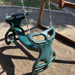 Glider Swing with coated Chain