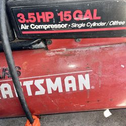 Sears Craftsman Air Compressor 3.5hp 15gal 