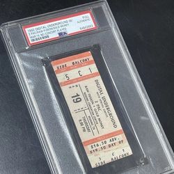 PSA Authenticated 2pac Concert Ticket - Tupac Shakur, Makaveli 