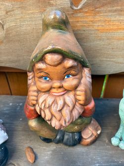Ceramic Garden Gnome Figurine