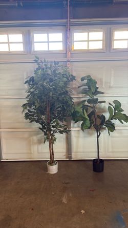 Two beautiful artificial trees in great condition