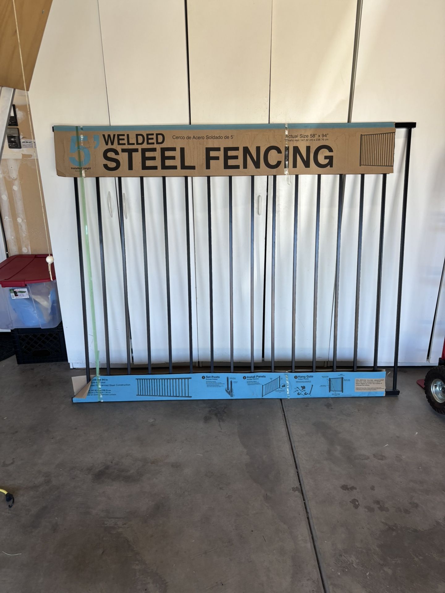 Rod Iron Fence 58” X 72”