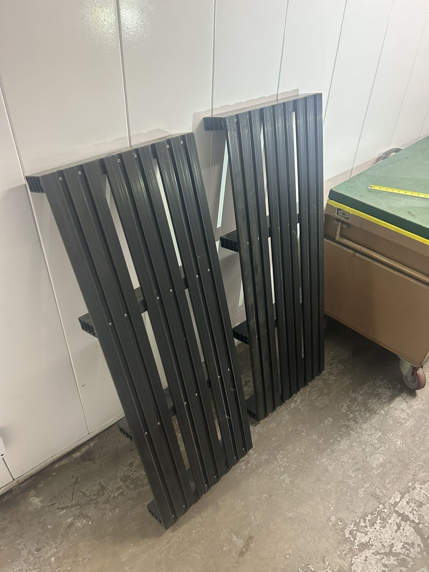 2 --- Off The Ground Storage Racks - 49" x 18" - Plastic - Never Been Used