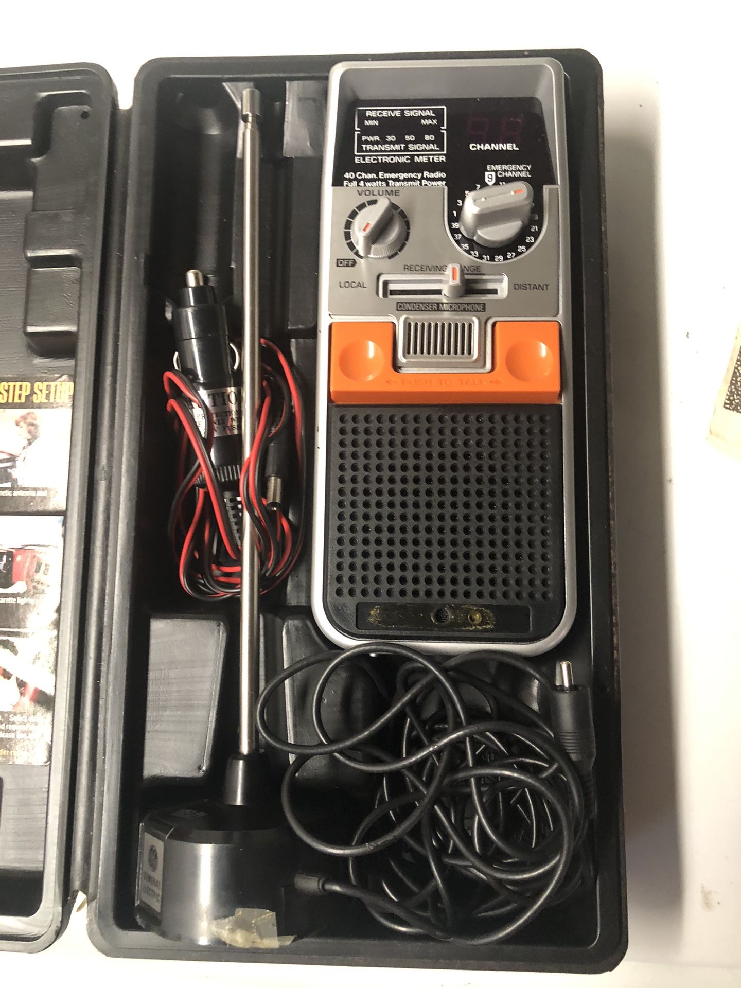 CB Radio Retro 1980 With Case