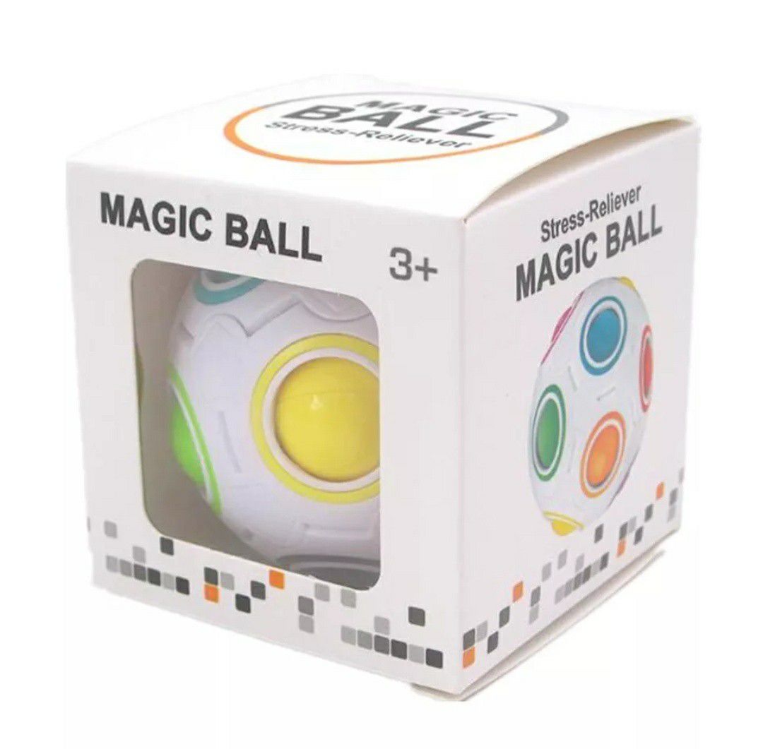 Fun Creative Spherical Magic Cube Speed Rainbow Football Ball