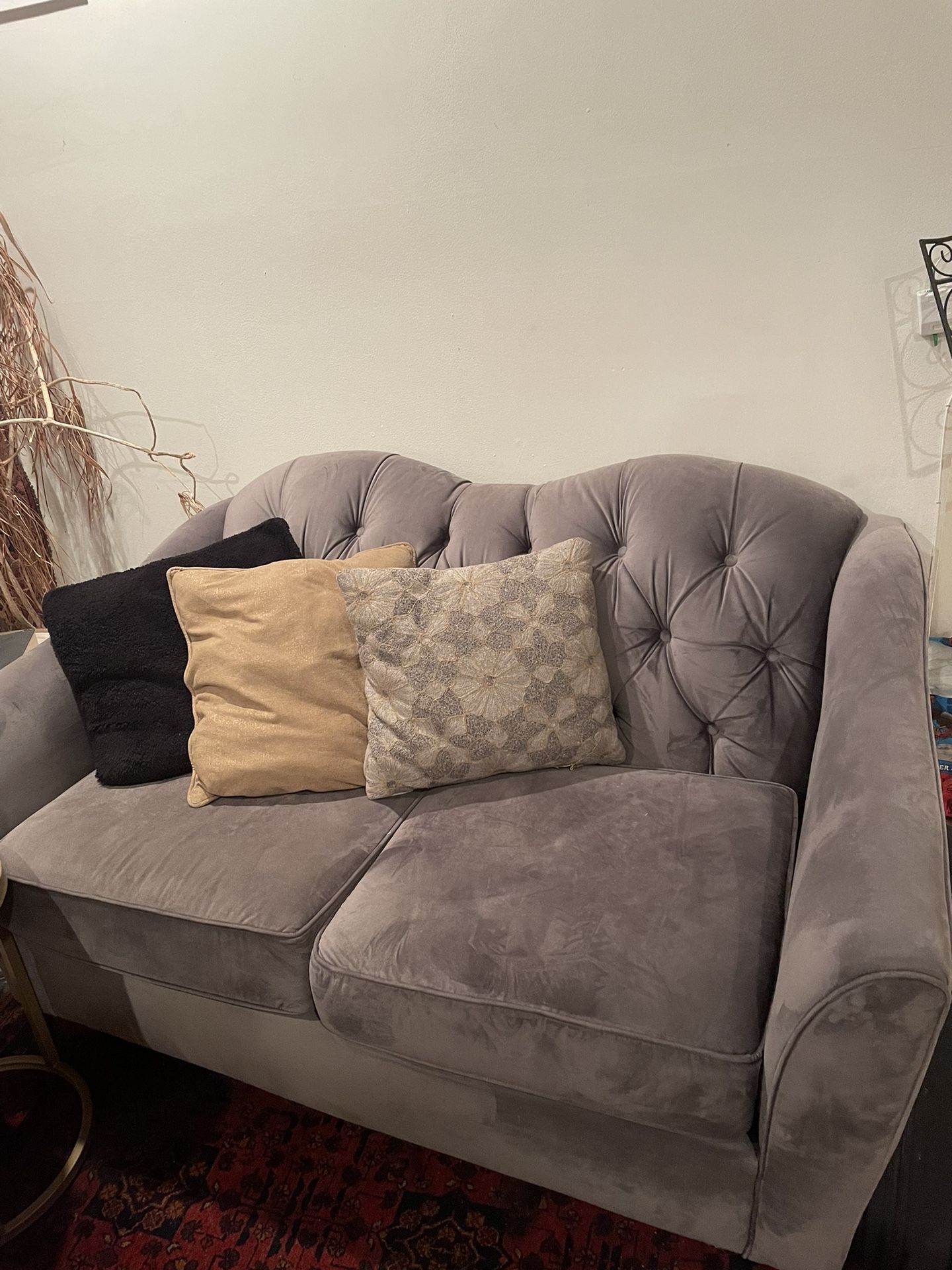 Velvet Sofa Set