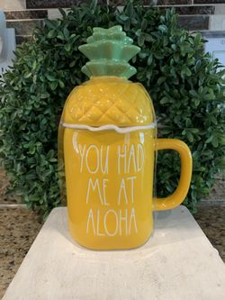 Rae Dunn You Had Me At Aloha Mug 🍍