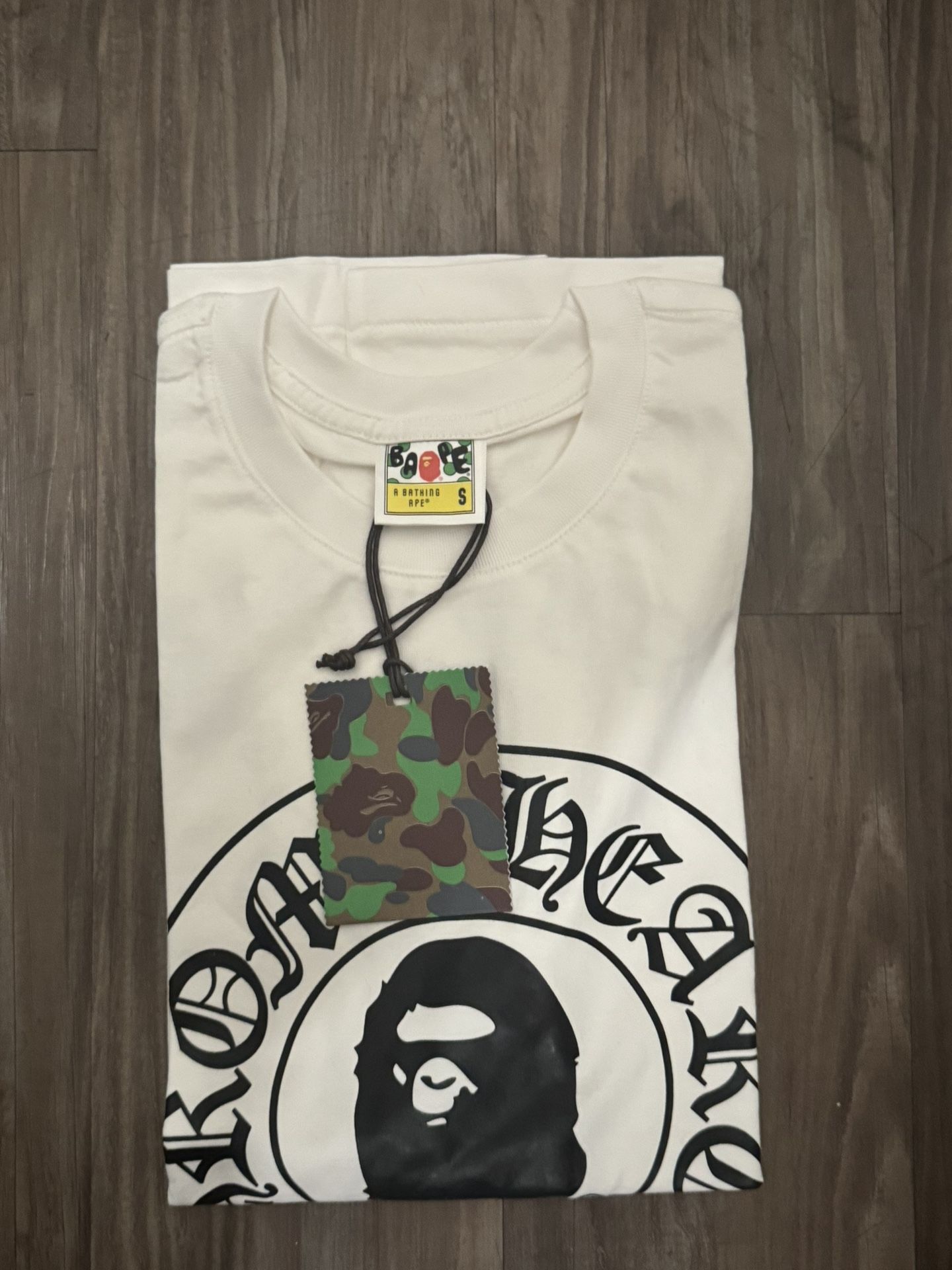 White Bape X Chromeheart Tee Size S