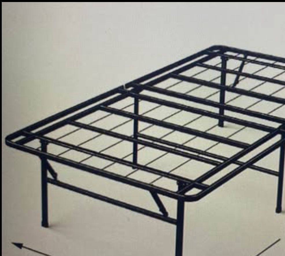 Foldable Twin Size Metal Bed Frame