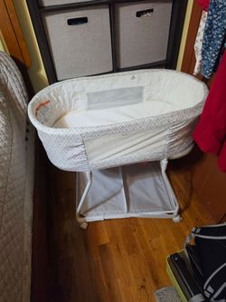 White and Grey bassinet