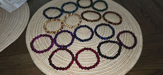 Glass bead bracelets