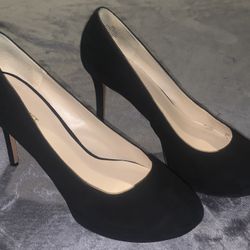 Nine West Platform Leather Heels Pumps, Size 9m 