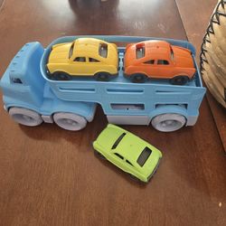 Green Toy Cars
