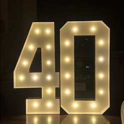 40 marquee number