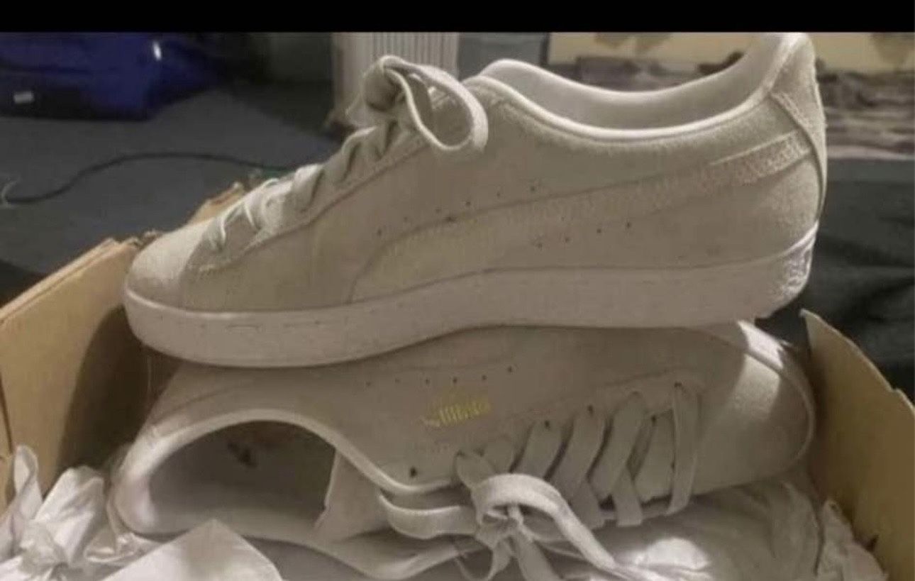Pumas Sz9 Mens Gray /White