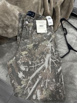 baggy camo abercrombie jeans