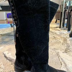 XOXO Black Knee High Boots Size US 6.5