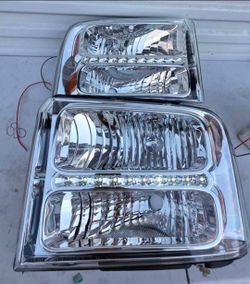 05-07 Ford F250 F350 F450 F550 LED
Headlights Luces Micas Calaveras Faros Faroles Focos Headlamps