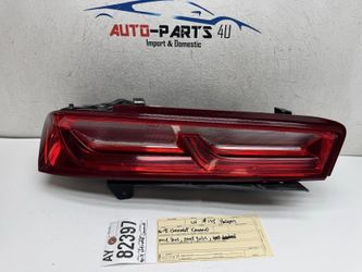2016 - 17 - 2018 CHEVROLET CAMARO LEFT DRIVER HALOGEN TAIL LIGHT OEM AY82397