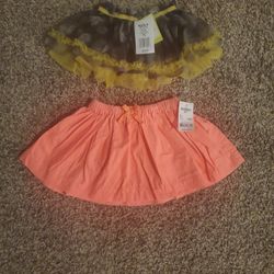 2 NEW Skirts 12m And 24m