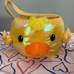 Duck Easter Basket Yellow 