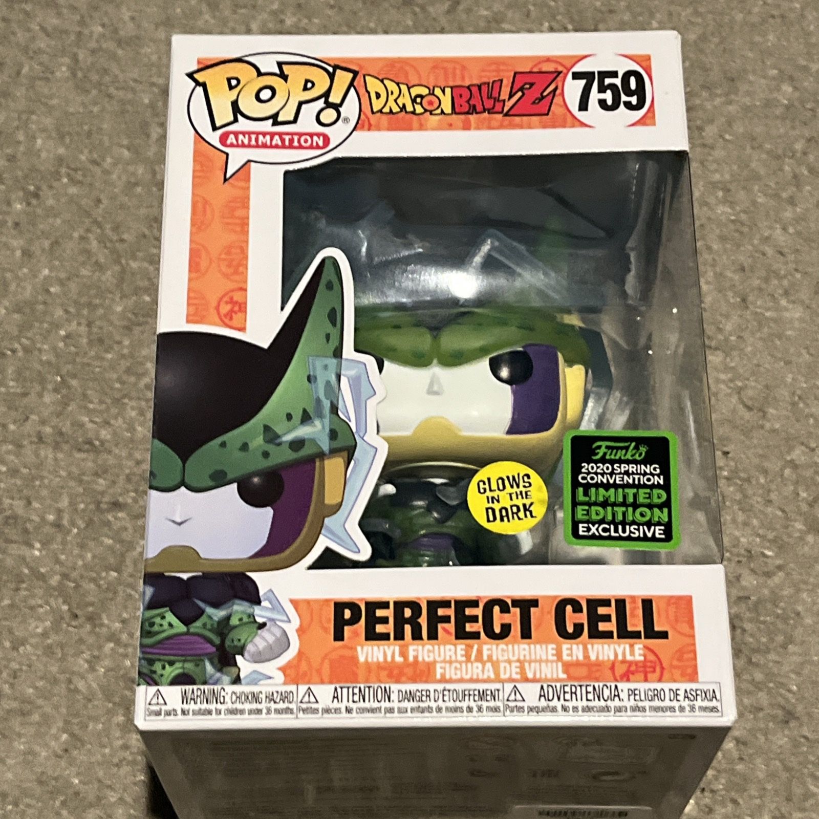 Funko Pop! Vinyl Dragon Ball 759 Perfect Cell Glow GITD 2020 Spring w/ Protector
